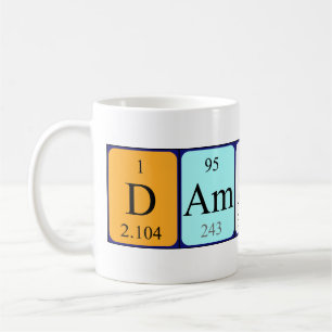 Damaris periodic table name mug