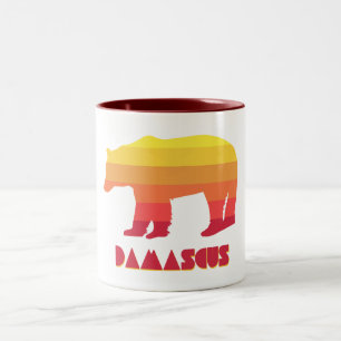 Damascus Virginia Rainbow Bear Two-Tone Coffee Mug