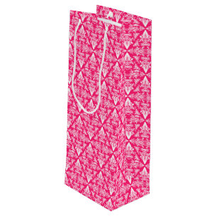 Damask 03 Pink-White-Wine Gift Bag