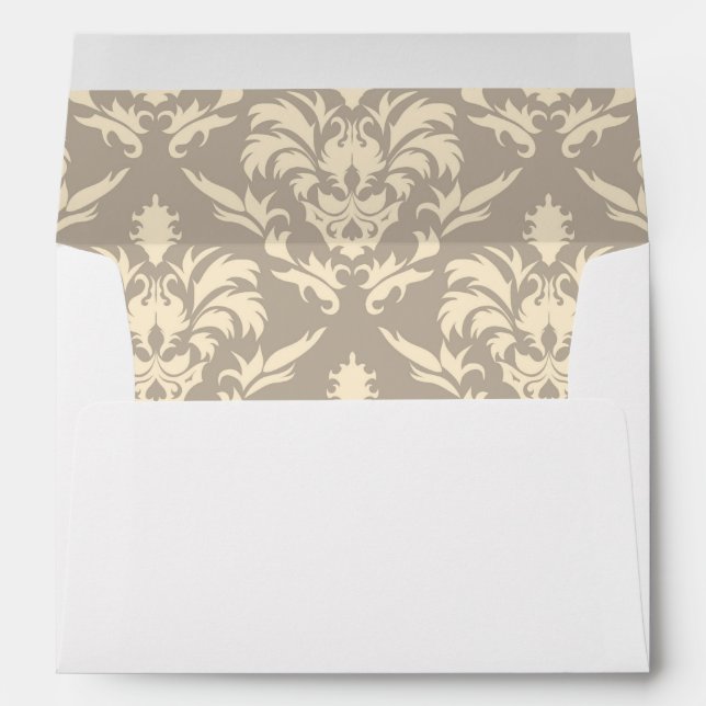 Damask 2 envelope (Back (Bottom))