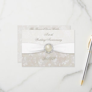 Damask 30th Wedding Anniversary RSVP