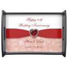 Damask 40th Wedding Anniversary Design