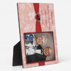 Damask 40th Wedding Anniversary Photo Plaque
