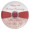 Damask 40th Wedding Anniversary Plate