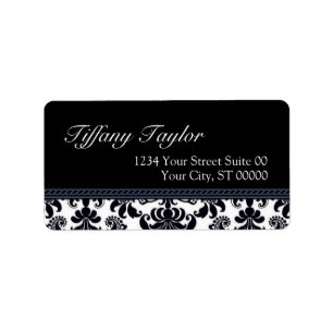 Damask Address Avery Label 1 1/4" x 2 3/8"
