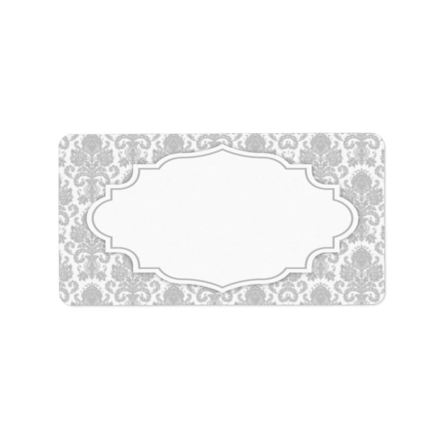Damask Address Label (Front)