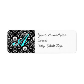 Damask Address Lable Return Address Label