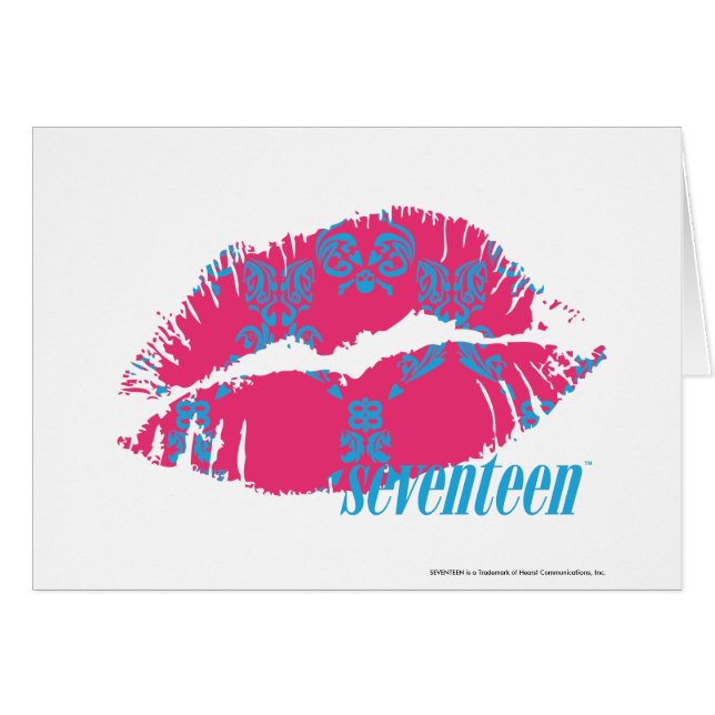 Damask Aqua-Magenta (Front Horizontal)