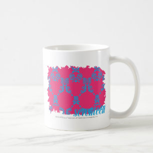 Damask Aqua-Magenta 3 Coffee Mug