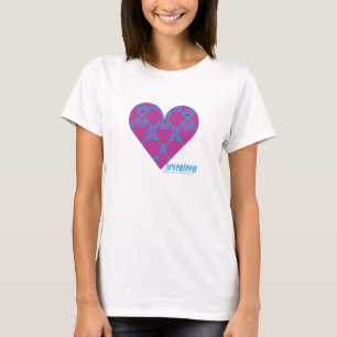 Damask Aqua-Purple 4 T-Shirt