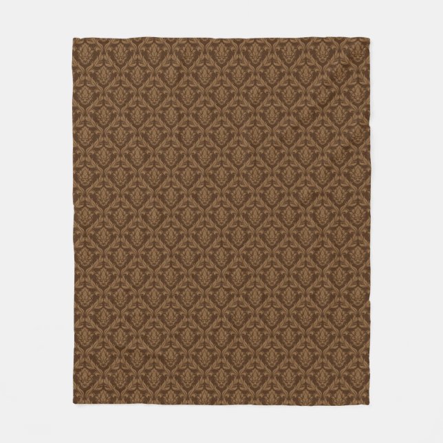 Damask background 2 fleece blanket (Front)