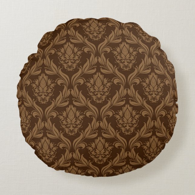 Damask background 2 round cushion (Front)
