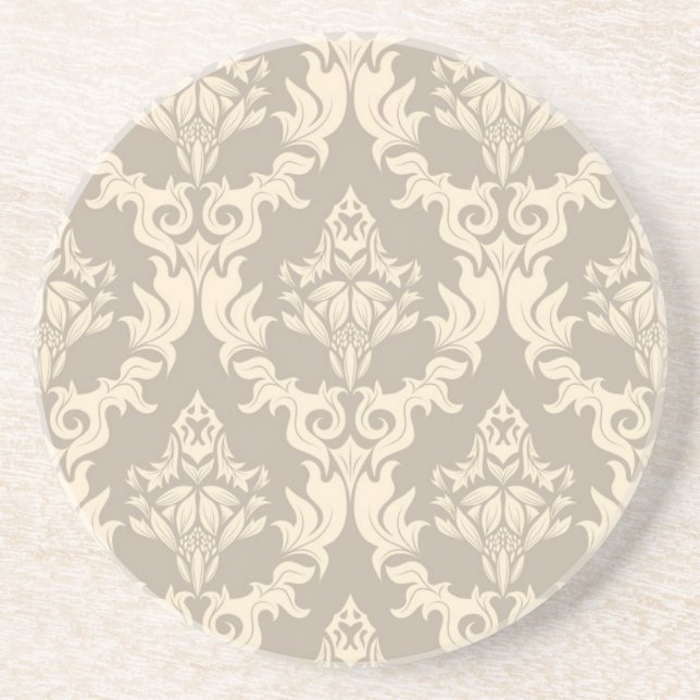 Damask background coaster (Front)