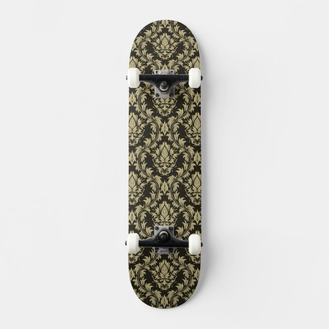 Damask background skateboard (Front)
