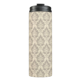 Damask background thermal tumbler