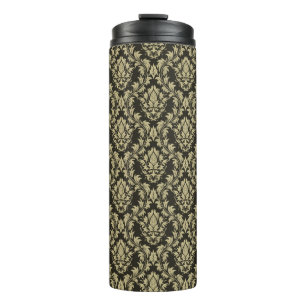 Damask background thermal tumbler