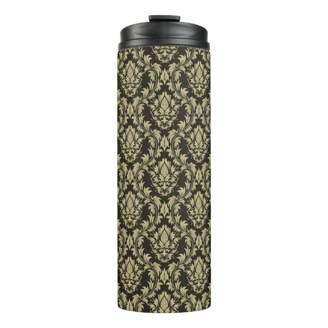 Damask background thermal tumbler (Front)