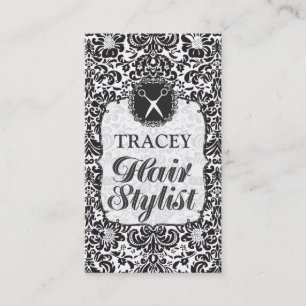 Damask Baroque Hair Stylist Appointment Cards
