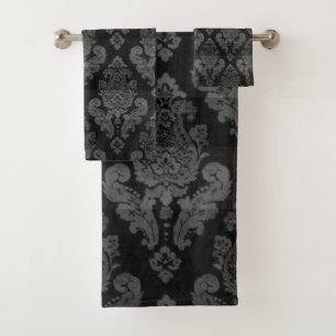 Damask Bath Towel Set