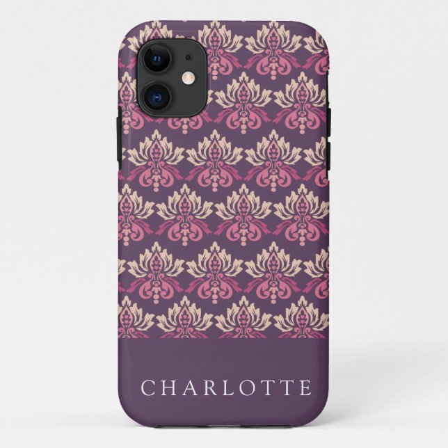 Damask Berry Case-Mate iPhone Case (Back)