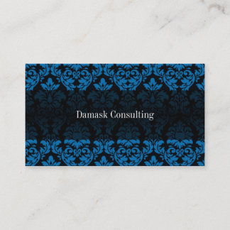 Damask Biz Card (Blue)