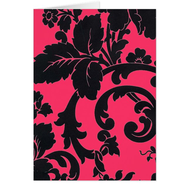 Damask black and pink (Front)