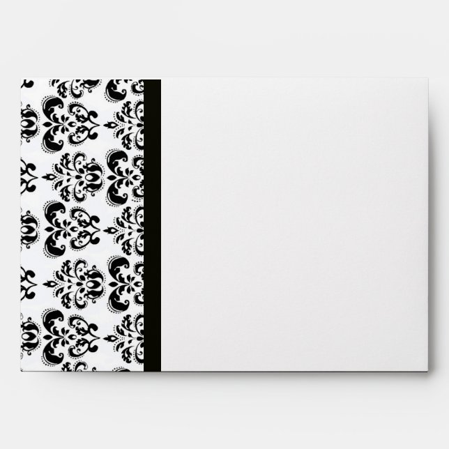 DAMASK ,black and white Envelopes (Front)