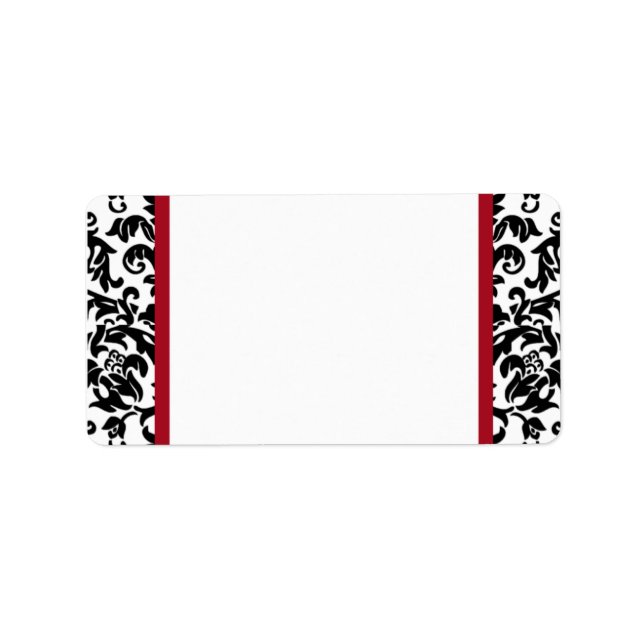 Damask Blank Address Labels (Front)