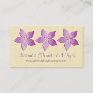 Damask Blooms Floral Business Card