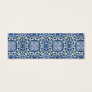 Damask Blue and White Intricate Decorative Pattern