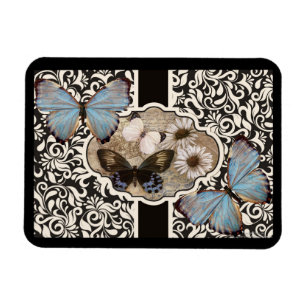 Damask & Blue Magnet