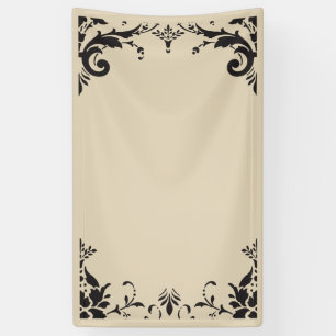 Damask border photo backdrop banner