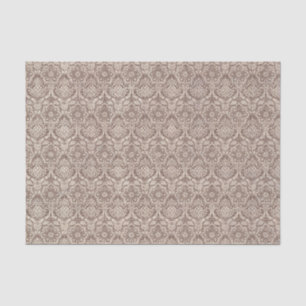 Damask Brown Pattern Tissue Paper