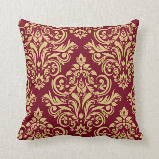 Damask - burgundy sand cushion