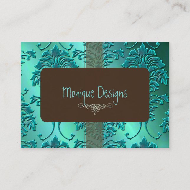 Damask business card (Front)