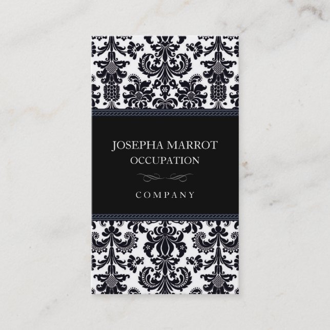 Damask Business Card (Front)