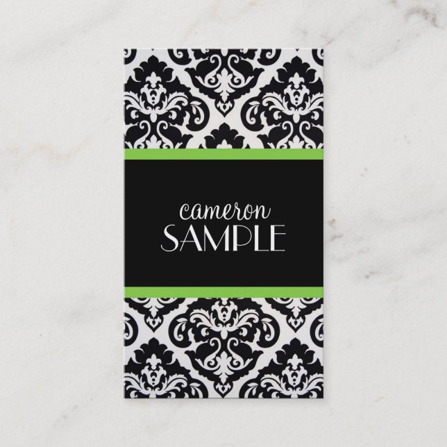 Damask Business Card (Front)