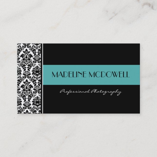 Damask Business Card (Front)