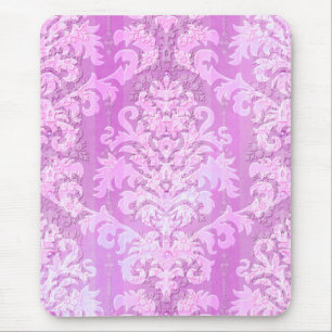 Damask Cut Velvet, Antique Lace Mouse Pad