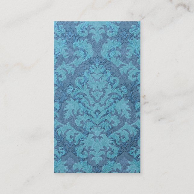 Damask Cut Velvet, Double Damask Business Card (Front)