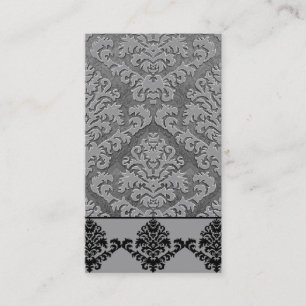 Damask Cut Velvet, DOUBLE DAMASK MONOTONE Business Card