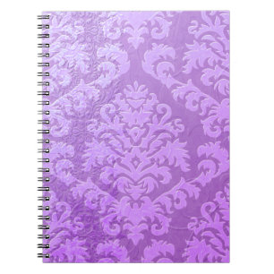 Damask Cut Velvet, Embossed Satin Notebook