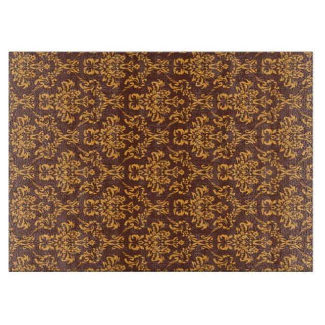 Damask decor cutting board (Front)