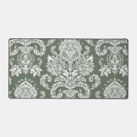 Damask Deep Lichen Green Simple Colour Coordinated