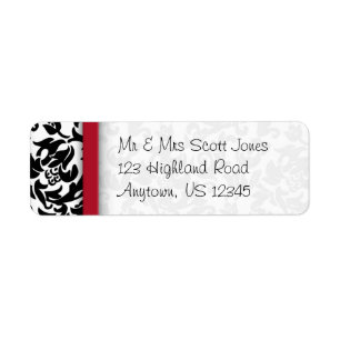 Damask Delight Return Address Label