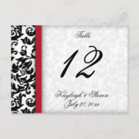 Damask Delight Table Number
