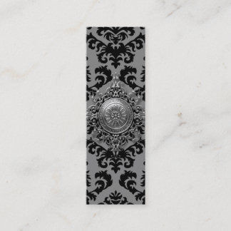 Damask Design, Filigree Medallion Mini Business Card