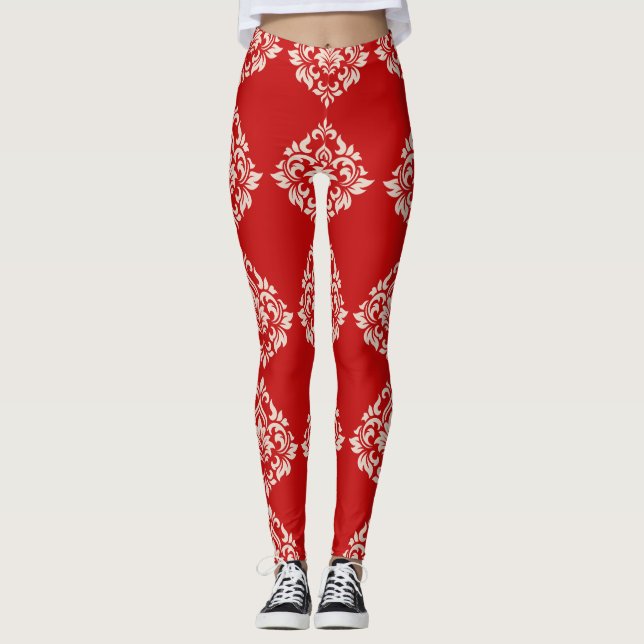 Damask Design Leggings (Front)