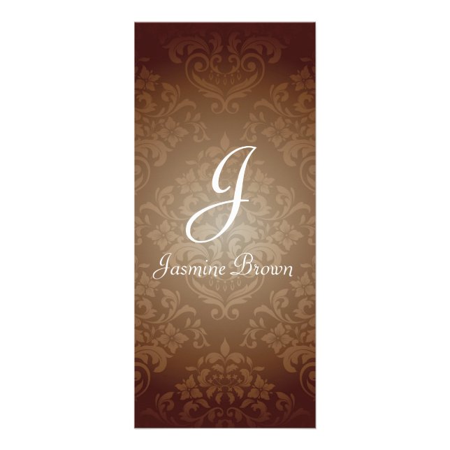 Damask Design Rack Card (Front)