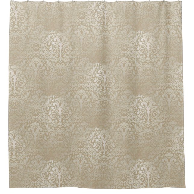 Damask elegant seamless pattern I Shower Curtain (Front)